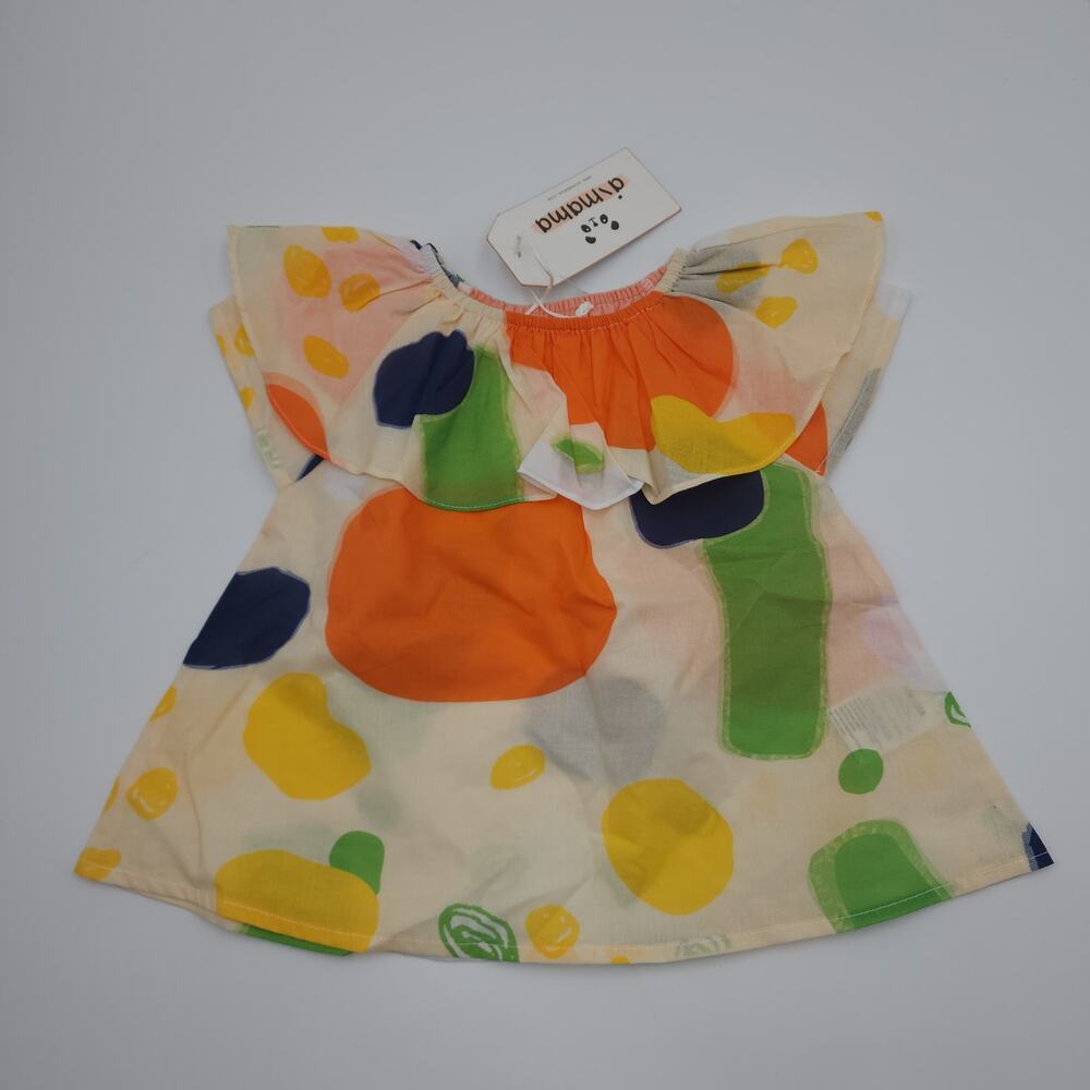 Aimama Clare Blouse in Abstract Print Size 2T